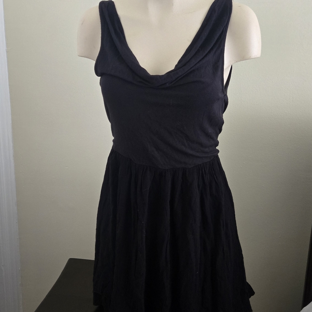 Free People Combination Black Dress
